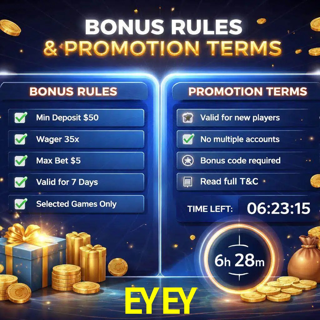 Reglas de promoción EYEY y condiciones de bonos explicadas visualmente